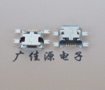 Micro USB 5PIN 沉板1.27mm肆脚全贴板规格价格