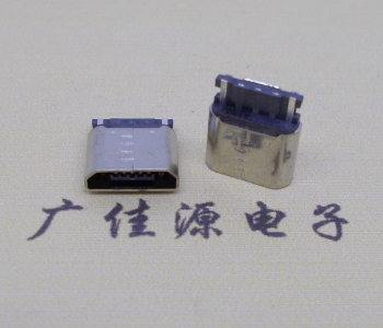 简易款micro usb 2p充电接口,焊线micro母座连接器