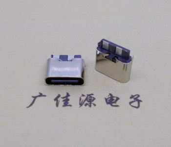 高6.5mm type c2p焊线母座铆合式连接器