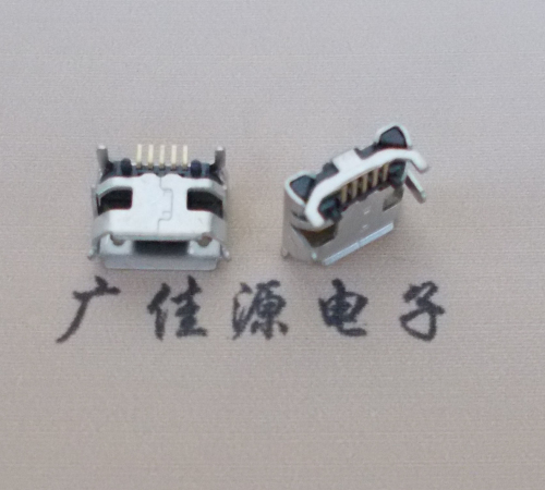 Micro USB母座牛角间距7.5x6.6mm