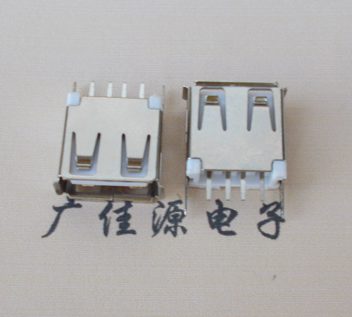 USB AF180度直插板有卷边体长15.0mm