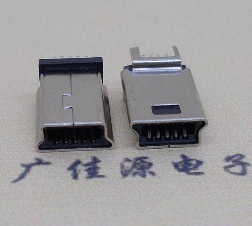 Mini USB 10P短体公头有尖角